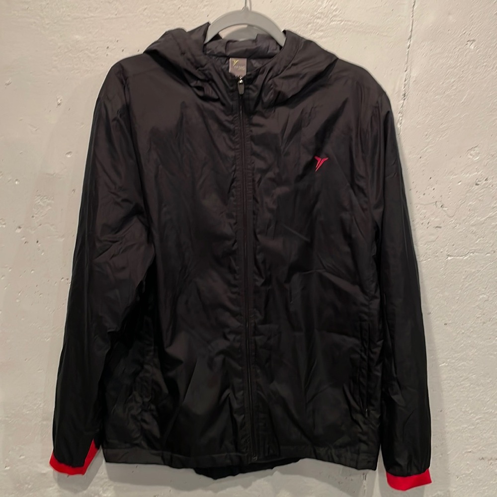 Old Navy Mens lightweight hooded windbreaker Black Size L